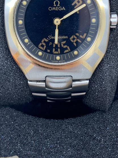 オメガ OMEGA シーマスター ポラリス アナデジ K18ゴールド×ステンレス クォーツ メンズ腕時計